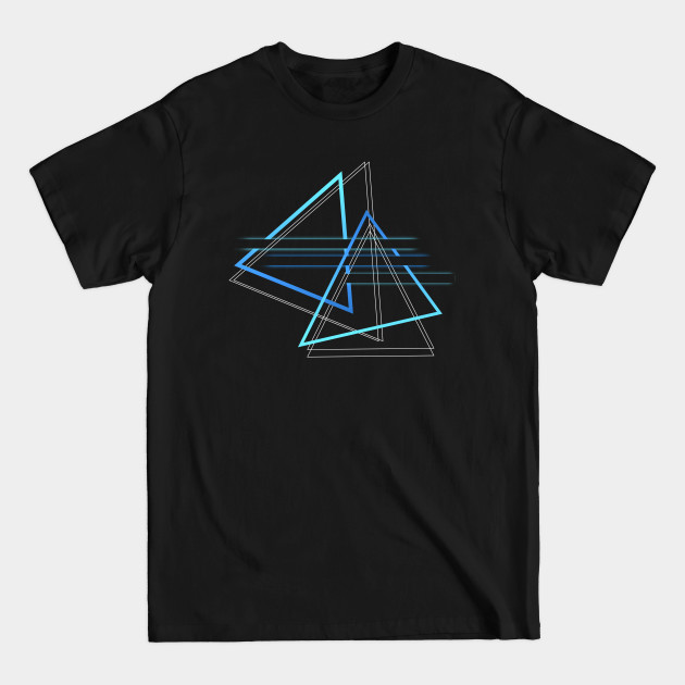 Discover Geometric triangle minimal blue - Geometric - T-Shirt