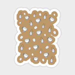 Tea, coffee and mugs Magnet