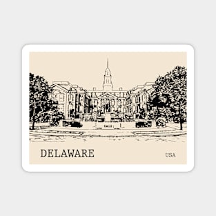 Delaware State USA Magnet