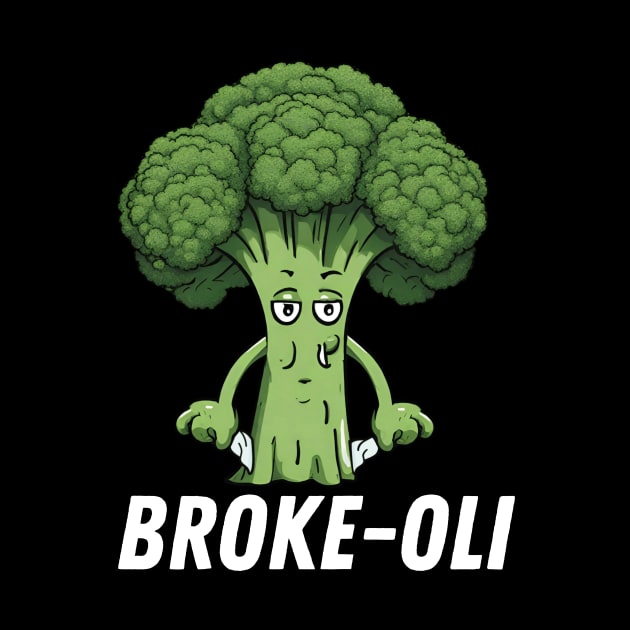 Broke-Oli Funny Broccoli by DesignArchitect