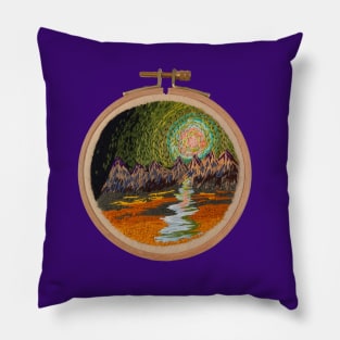 Night Mountains Pillow