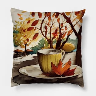 Autumn outdoors Pillow