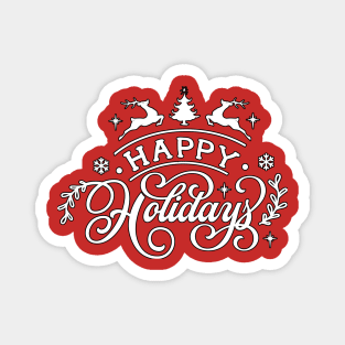 Happy Holidays Magnet