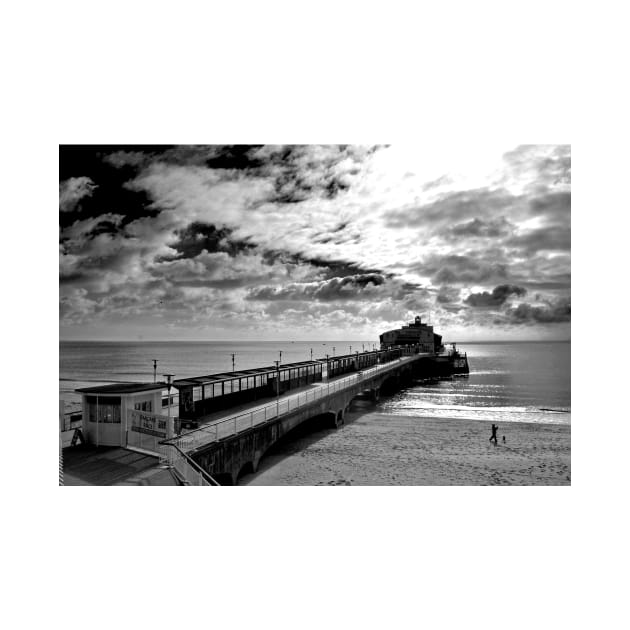 Bournemouth Pier And Beach Dorset England by AndyEvansPhotos