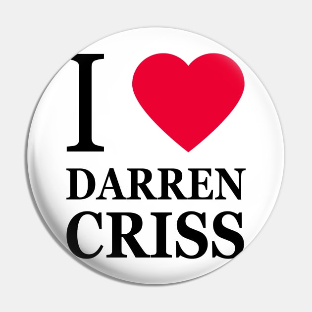 I love Darren Criss Pin by byebyesally