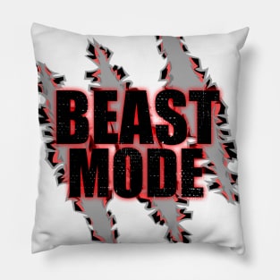 Beast Mode Claw Gym Fitness Design Pillow