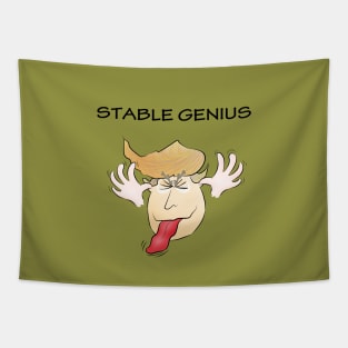 Donald J. Trump: stable genius at work Tapestry