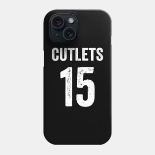 Cutlets in 15 - White Font Phone Case