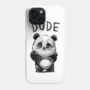 DUDE DOODLE DOODE PANDA Phone Case