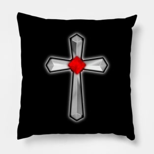 Cross Ruby Red Pillow