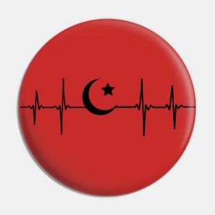 Halfmoon Heartbeat Turkiye Pulse Frequency Pin