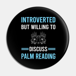 Introverted Palm Reading Reader Palmistry Palmist Fortune Telling Teller Pin