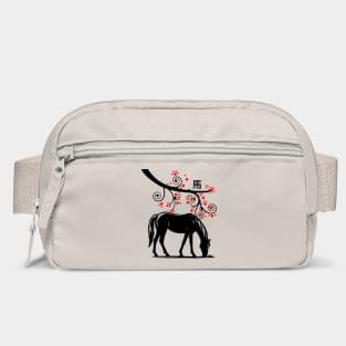 Chinese New Year Horse and Red Blossoms Bag