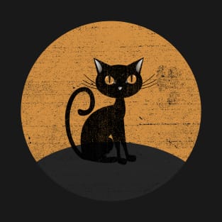 black Cat and The Moon T-Shirt