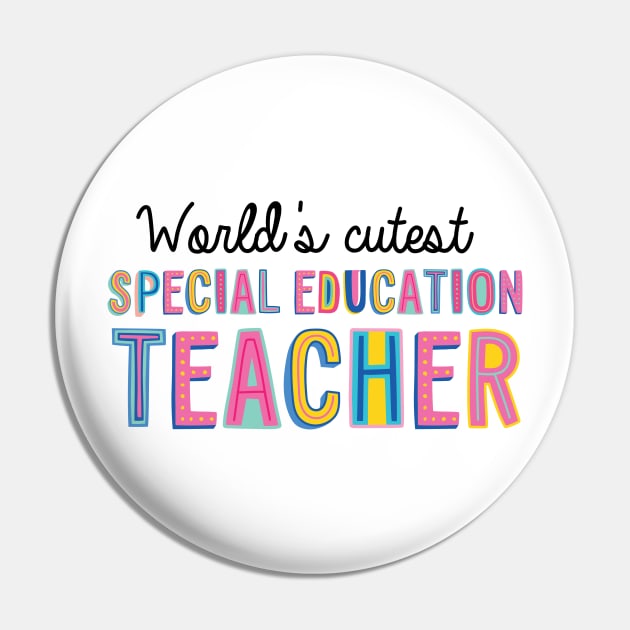 Special Education Teacher Gifts | World's cutest Special Education Teacher Pin by BetterManufaktur