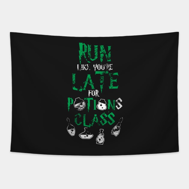 Run Like You're Late For Potions Class Tapestry by SolarFlare