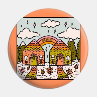 Gemini Gingerbread House Pin