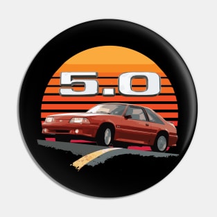 MUSTANG GT 5.0 FOXBODY CLASSIC RETRO Pin