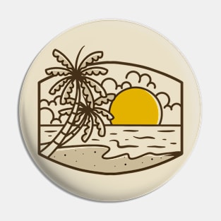 Beach landscape Pin