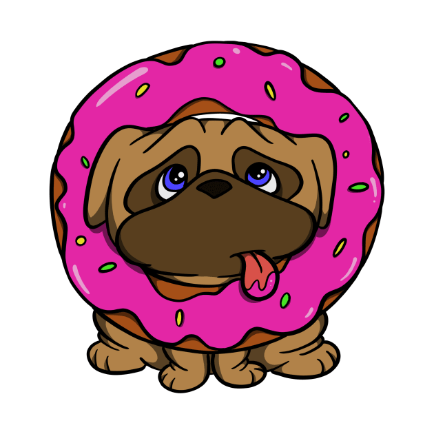 Donut Pug by MumsMerch