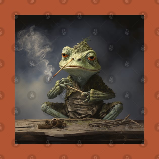 Froggy smoke by Creativetee's101