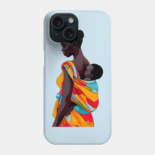 Afrocentric Mother And Baby Phone Case by Graceful Designs