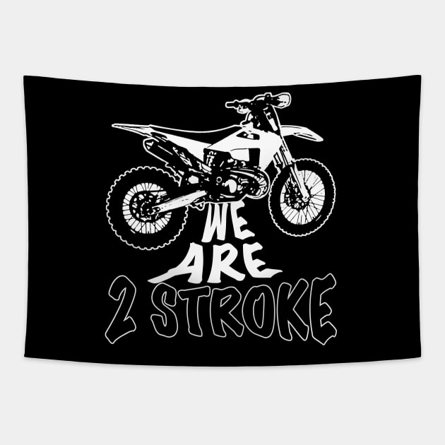 2 Stroke Motocross Tapestry by gungsan