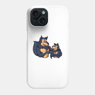 Father and son make fistbump - Wolf Phone Case