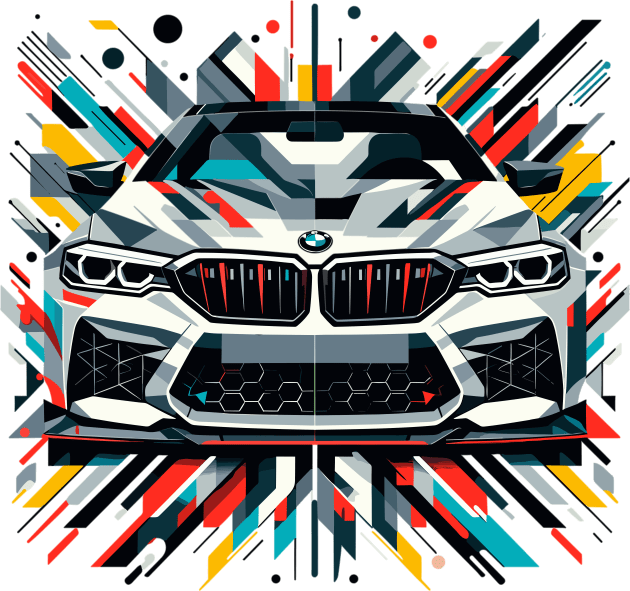 BMW M5 Kids T-Shirt by Vehicles-Art