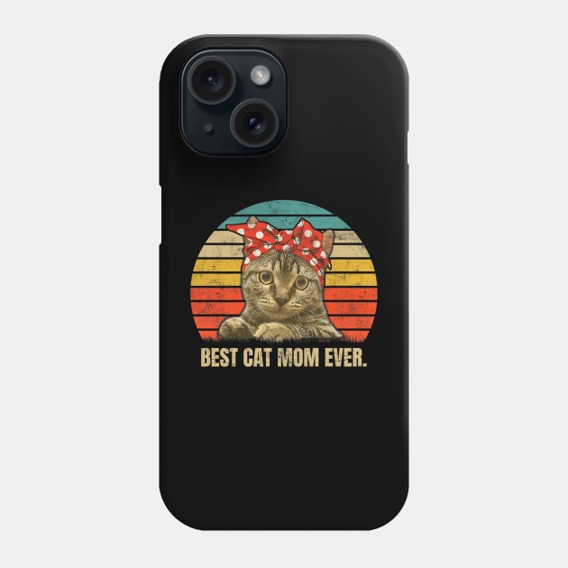 Best Cat Mom Ever Shirt Phone Case by Namio