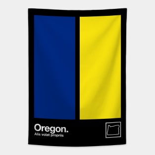 Oregon State Flag // Original Minimalist Artwork Poster Design Tapestry