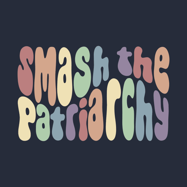 Smash The Patriarchy Rainbow Word Art by Left Of Center