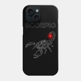 Scorpio | Evil Red Lighted Nail Scorpion Phone Case