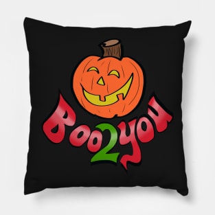 Boo Pumpkin Halloween Pillow