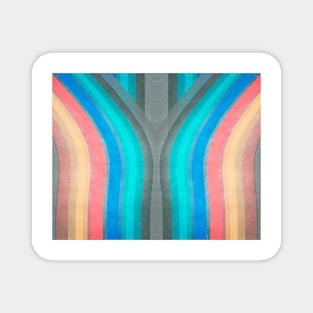 Stripes Symmetry Abstract Art Magnet