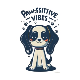 Paws-itive Vibes Animal Pun T-Shirt