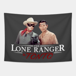 The Lone Ranger & Tonto -  Clayton Moore, Jay Silverheels - Tv Western Tapestry