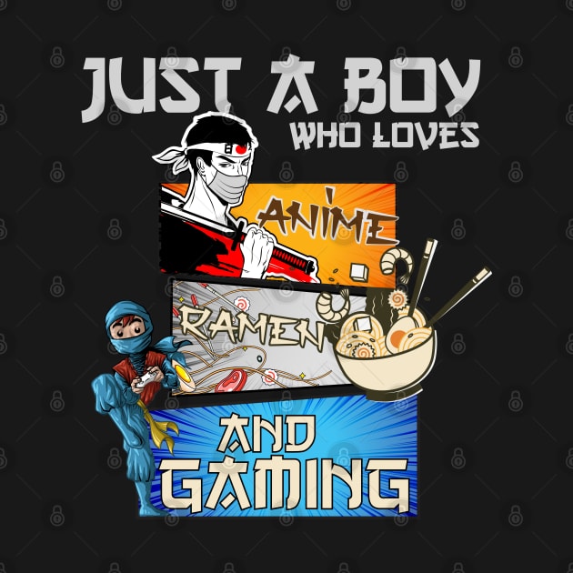 Just a boy who loves anime, ramen and gaming by GlossyArtTees