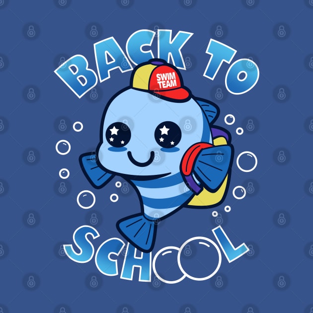 Cute Kawaii Fish Student School Cartoon Fish Meme Gift For Students by BoggsNicolas