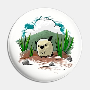 Hamster In Landscape Pin