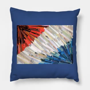 Red White and Blue Collage Pillow