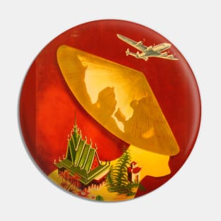 Air France to the Orient Vintage Travel Pin