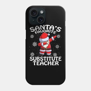 Santas Favorite Substitute Teacher Christmas Phone Case