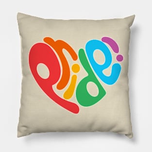 colored heart Pillow