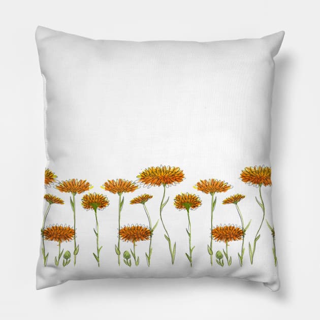 Calendular trim Pillow by crumpetsandcrabsticks