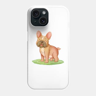 french Bulldog cartoon Phone Case