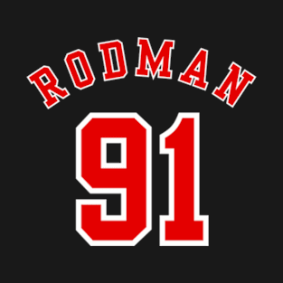 Vintage Dennis Rodman Bulls Jersey (Back Print) T-Shirt