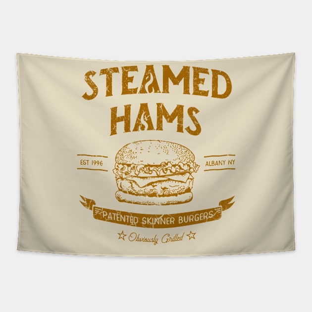 Steamed Hams, Skinny Burgers Tapestry by artistcill