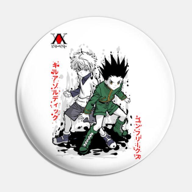 Gon And Killua Hunter X Hunter Pin Teepublic Au Unique hunter x hunter clothing designed and sold by artists for women, men, and everyone. teepublic