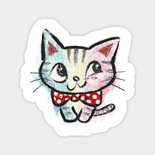 American Shorthair with ribbon Magnet